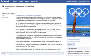 Il gruppo creato su Facebook dai nuotatori professionisti dell'ISA