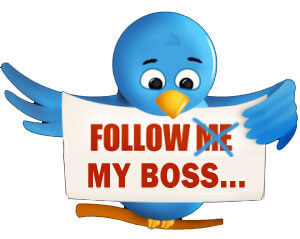 Follow my boss on Twitter