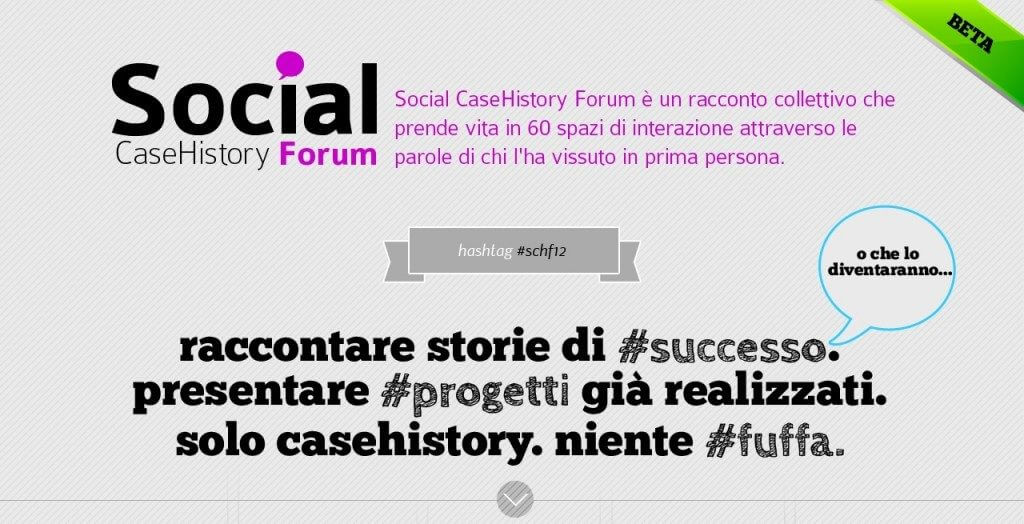 Social CaseHistory Forum Milano 2012