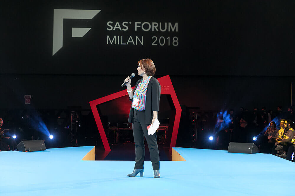 Michela Guerra di SAS Italy al SAS Forum Milan 2018